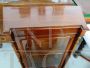Antique walnut display cabinet from the end of the 19th century