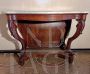 Charles X antique console with marble top