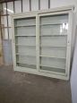 Bookcase or shop showcase in lacquered fir, 1950s