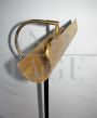 70's floor lamp in brass with marble base