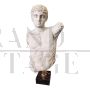 Classical style bust sculpture in plaster, Italy 20th century