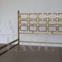 Sculptural bed by Luciano Frigerio in brass