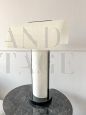 Zonca design lamp in white Murano glass, Italy 1980s