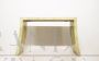Art Deco style console table in parchment, 1980s