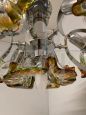 Mazzega chandelier from the 70s with 7 Murano glass flowers lights