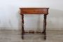Small antique writing or side table in walnut, mid 19th century