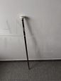Walking stick with painted ceramic knob