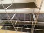 Design modular bookcase in metal, Italy 70s