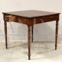 Small antique Louis Philippe table in walnut, 19th century Italy