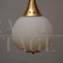 Stilnovo chandelier from the 1950s with two spheres
