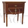 Bedside table with two drawers in English Liberty style