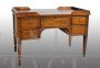 Antique Louis XVI central desk in solid walnut