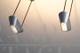 Pair of Sidone Artemide suspension lamps by De Pas - D'urbino - Lomazzi