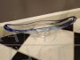 La Murrina centerpiece bowl in clear and blue Murano glass                            