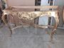 Regency console table with pink marble top
