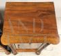 Pair of Louis Philippe walnut nightstands with door and drawer, Italy 19th century