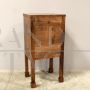 Empire bedside table cabinet in walnut, Italy 19th century