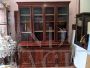 19th century Victorian bookcase with glass doors