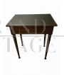 Wooden side table with glass top, early 1900s