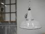 Industrial lamp in white lacquered metal, D45 - 1950s
