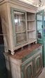 Antique buffet & hutch cupboard, lacquered in colonial style