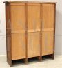 Triple rolling shutter office filing cabinet in oak