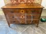 Antique inlaid Lombard chest of drawers from the Louis XVI era - late 18th century     