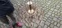 Vistosi waterfall chandelier with pink Murano glass drops, 1970s