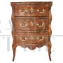 Small antique Louis XV style chest of drawers from the early 1900s                            