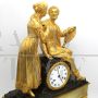 PENDULUM CLOCK CHARLES X IN GILDED BRONZE (H.55) - 1800s