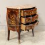 Small Napoleon III chest of drawers richly inlaid, 19th century
