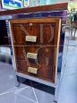 Ettore Sottsass style desk in steel and rosewood
