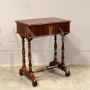 Louis Philippe walnut coffee table from the 19th century with drawer