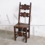 Renaissance carved walnut chair, 17th century