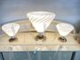 Set of three vintage Murano glass lamps