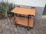 Vintage coffee table with tray top and bottle holder, 1960s