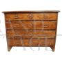 Antique Louis XIV chest of drawers in walnut, 17th century