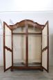 Antique 18th century wardrobe in solid poplar