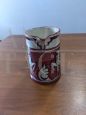 Vintage ceramic jug with 6 mugs by L.Ar.Ce Orvieto