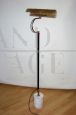 70's floor lamp in brass with marble base