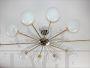 Stilnovo style radial chandelier, 1970s