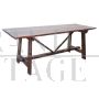 Antique solid oak refectory table from the early 19th century