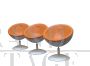 Set of 3 Space Age style swivel ball chairs, Italy 1970s