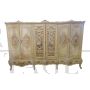 Large painted wardrobe in baroque style