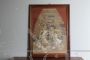 Antique tempera painting depicting angels, sketch for a 19th century fresco