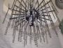 Large space age style chandelier by Gaetano Sciolari
