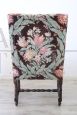 Antique walnut throne armchair from the early 18th century
