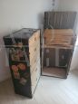 Vintage travel wardrobe trunk
