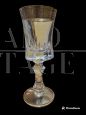 Set of 30 wine and water glasses in crystal and pure gold