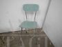 Set of 4 speckled green formica dining chairs, 1960s